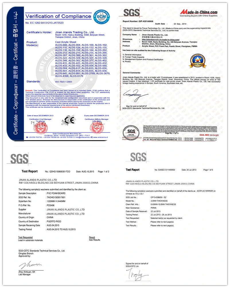 White PVC Foam Sheet/PVC Plastic Sheets/PVC Laminate Sheet