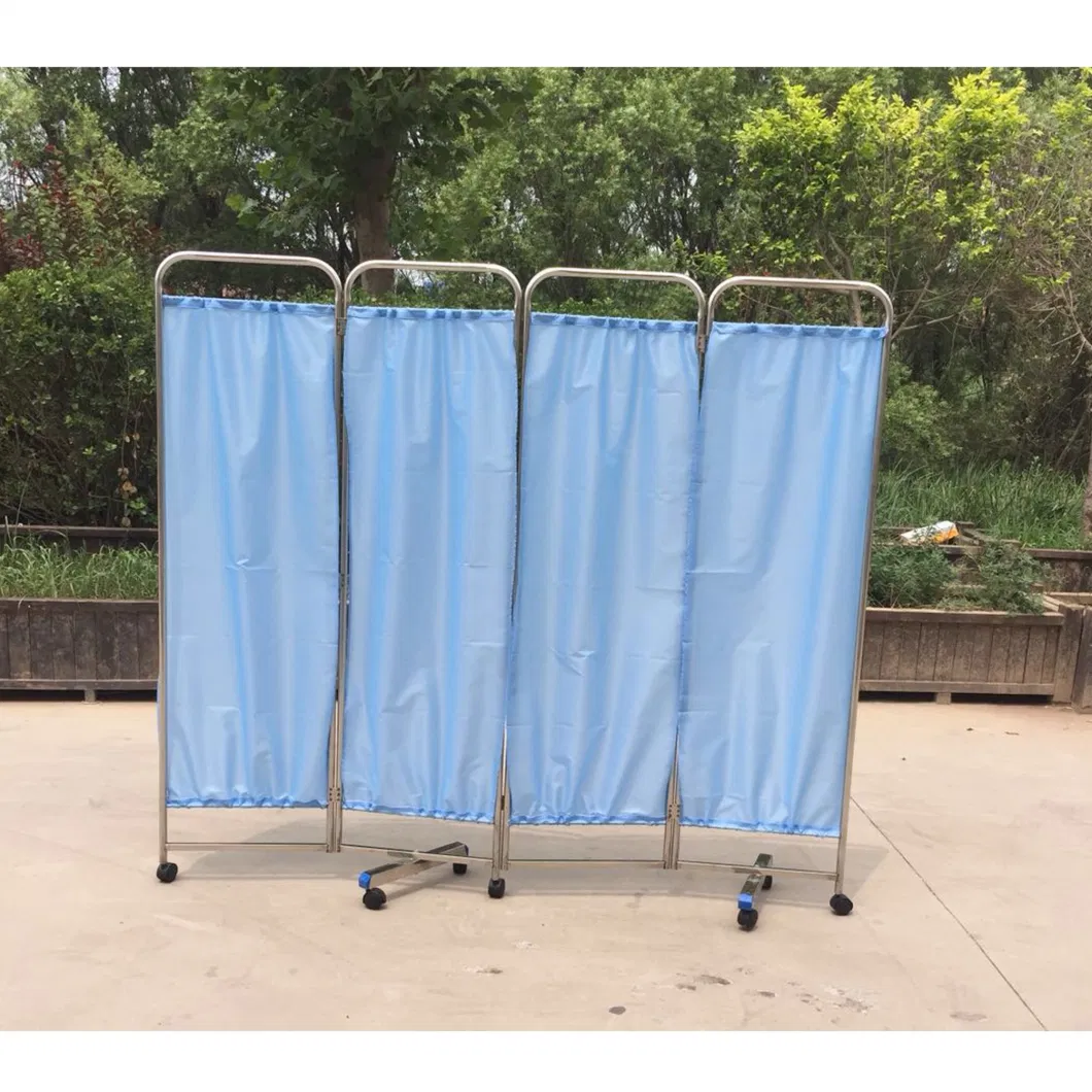 in-R116 Mobile Medical Privacy Partitions Folding Curtain Screen Hospital Bed Curtain