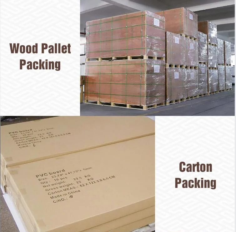 Fire-Retardant WPC Wood Plastic Composite Board Sheet for Door Skin Frame Cabinet Furniture