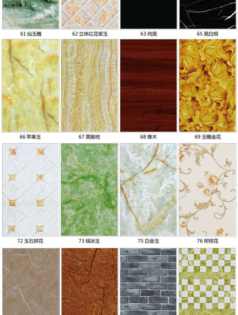 Ceiling Laminate Panel UV Coating Marble Sheet 3mm 4mm Plastic Marble PVC Sheet