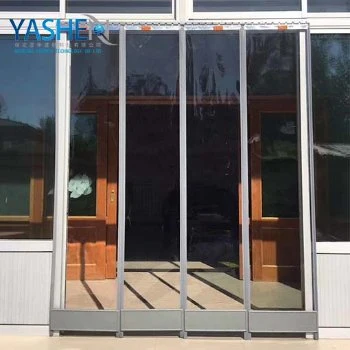 Magnetic Aluminium Frame Transparent PVC Sheet Plastics Soft Clear PVC Strip Curtain