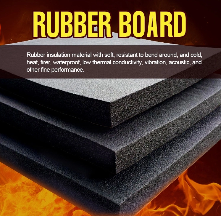 Factory Wholesale Low Price Soft NBR PVC Rubber Foam Insulation Board