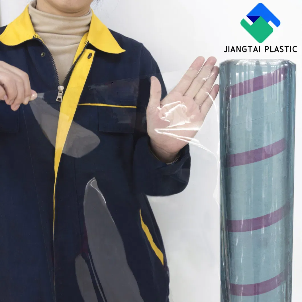 Jiangtai Plastic Plastic Supply Custom Flexible Color Soft Glass Super Clear Transparent Film PVC Soft Sheet Roll