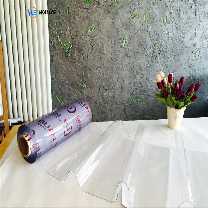 Flexible Clear Transparent Soft PVC Plastic Sheet, Table Cover Protector Custom Dining PVC Tablecloth