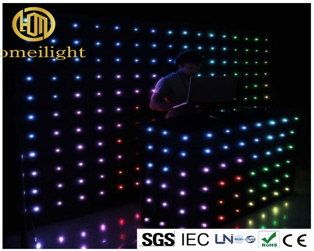 Concert Backdrops Foldable LED Video Cloth Fabric P18cm LED Vision Curtains with DMX&SD&PC Control