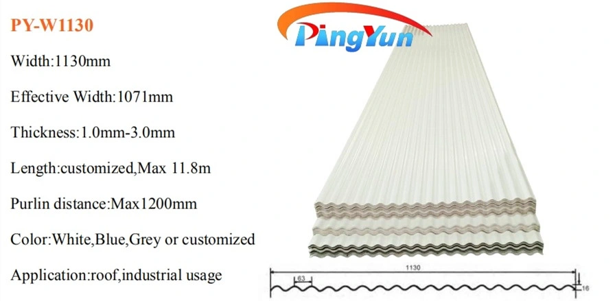 Roofing Tiles PVC Plastic Telha Corrugated Plastic UPVC Roofing Sheet Trapezoidal Apvc Roofing Sheet