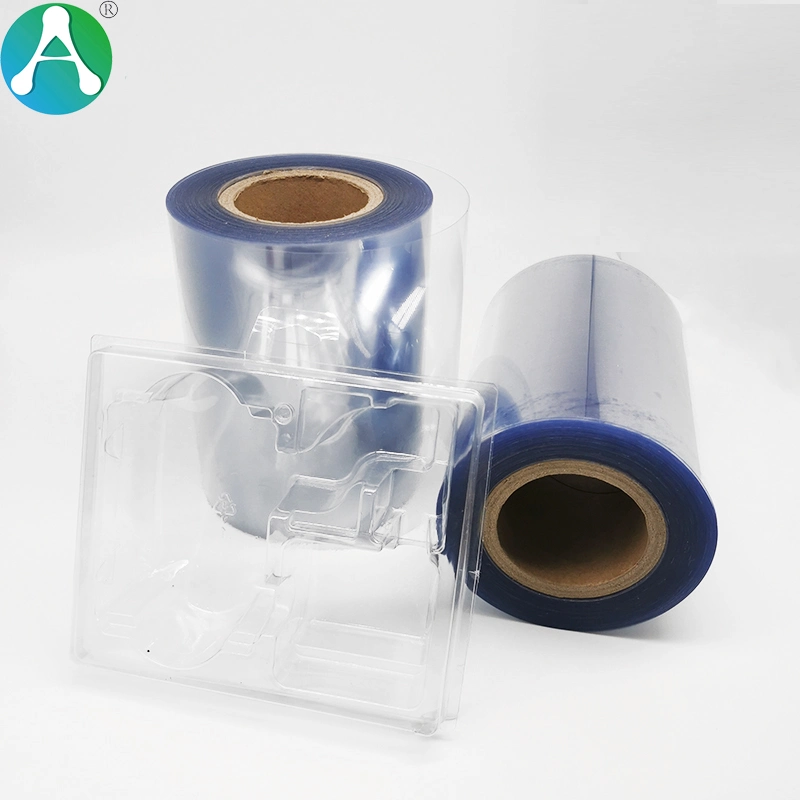 Ocan Vacuum Forming Rigid Tranparent PVC Plastic Film Roll for Blister Packing