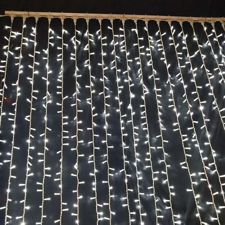 Curtains Automated 300 Fairy Lights Curtain LED Star Curtain Light