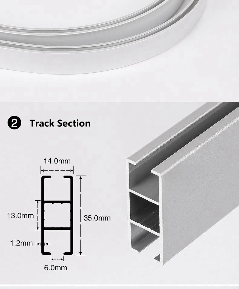 Medical Curtain Track Rail Glider Rollers Hooks &amp; Aluminum Cube Track