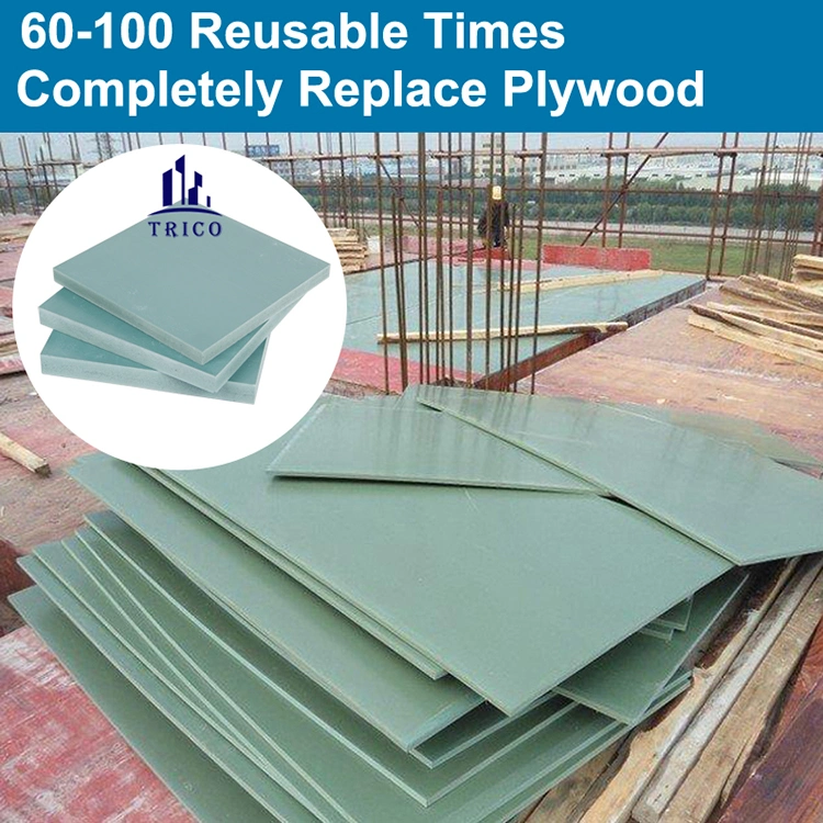 Hebei Trico Formwork Panel Formwork Board PVC Plastic Formwork Board for Concrete Formwork