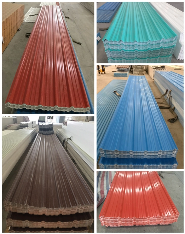 Roofing Tiles PVC Plastic Telha Corrugated Plastic UPVC Roofing Sheet Trapezoidal Apvc Roofing Sheet