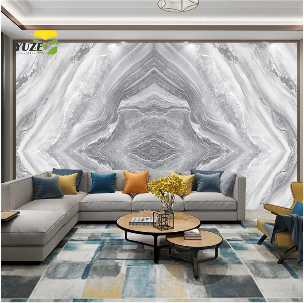 PVC Laminated Marble Plastic Sheet for Interior Wall Ceiling Decoration 3D Board