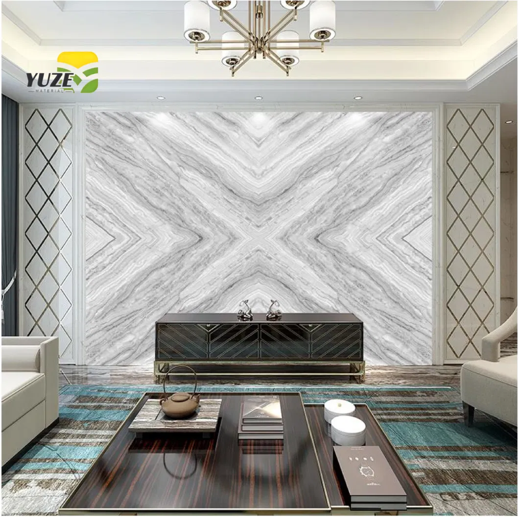 PVC Laminated Marble Plastic Sheet for Interior Wall Ceiling Decoration 3D Board