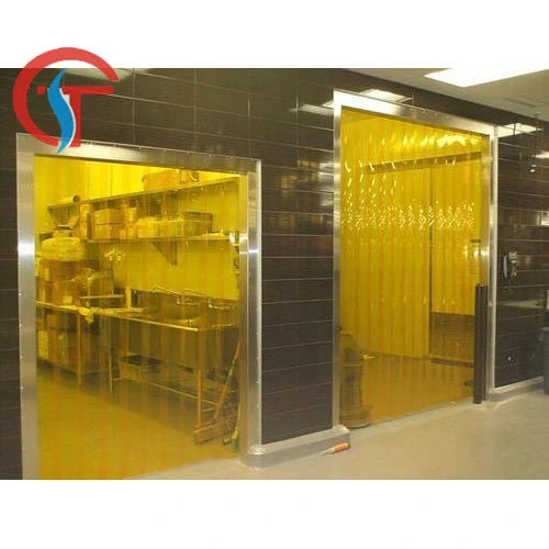 Flexible PVC Transparent Soft Curtain Doors Workshop Isolation Doors