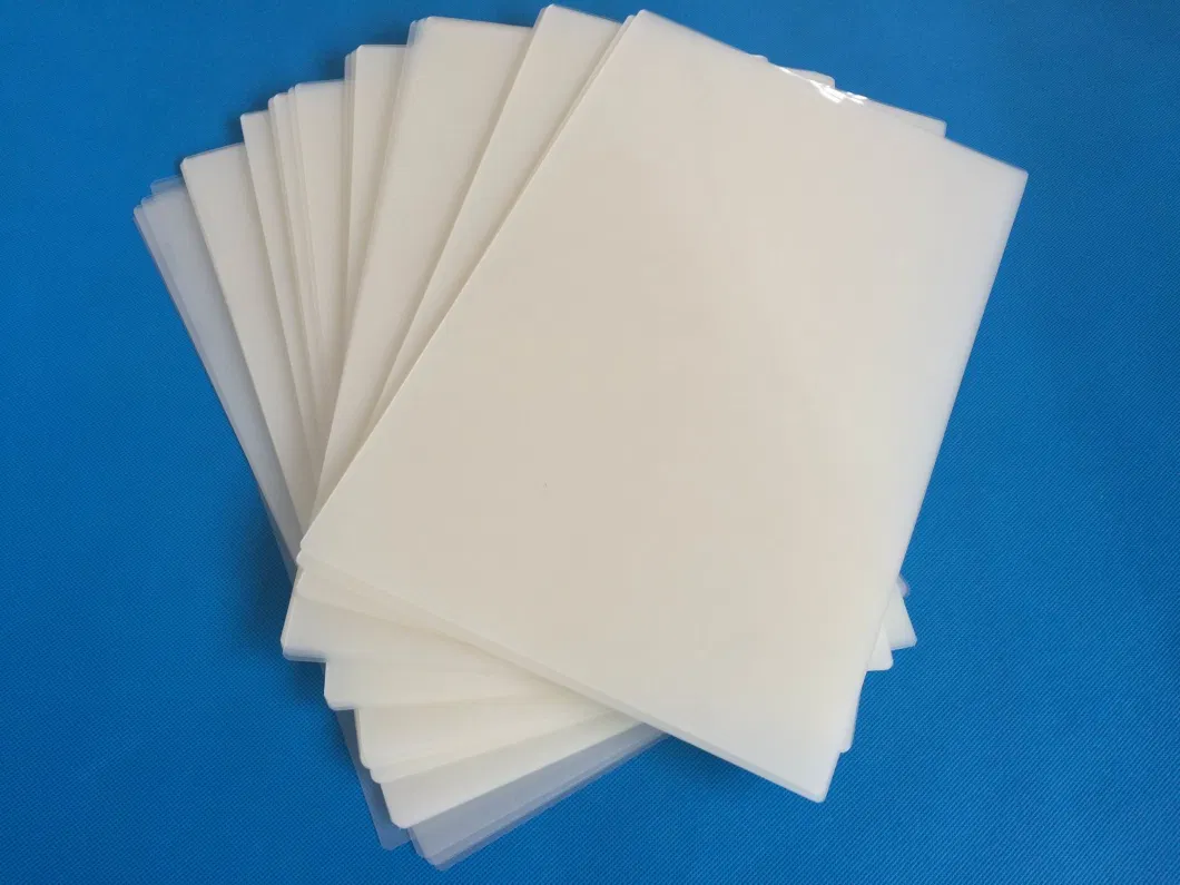 ID A7 A6 A5 A4 A3 A2 Size 125mic Master Plastic Pet Hot Laminating Pouches Lamination Pouch Film Laminated Pouches Film Sheets