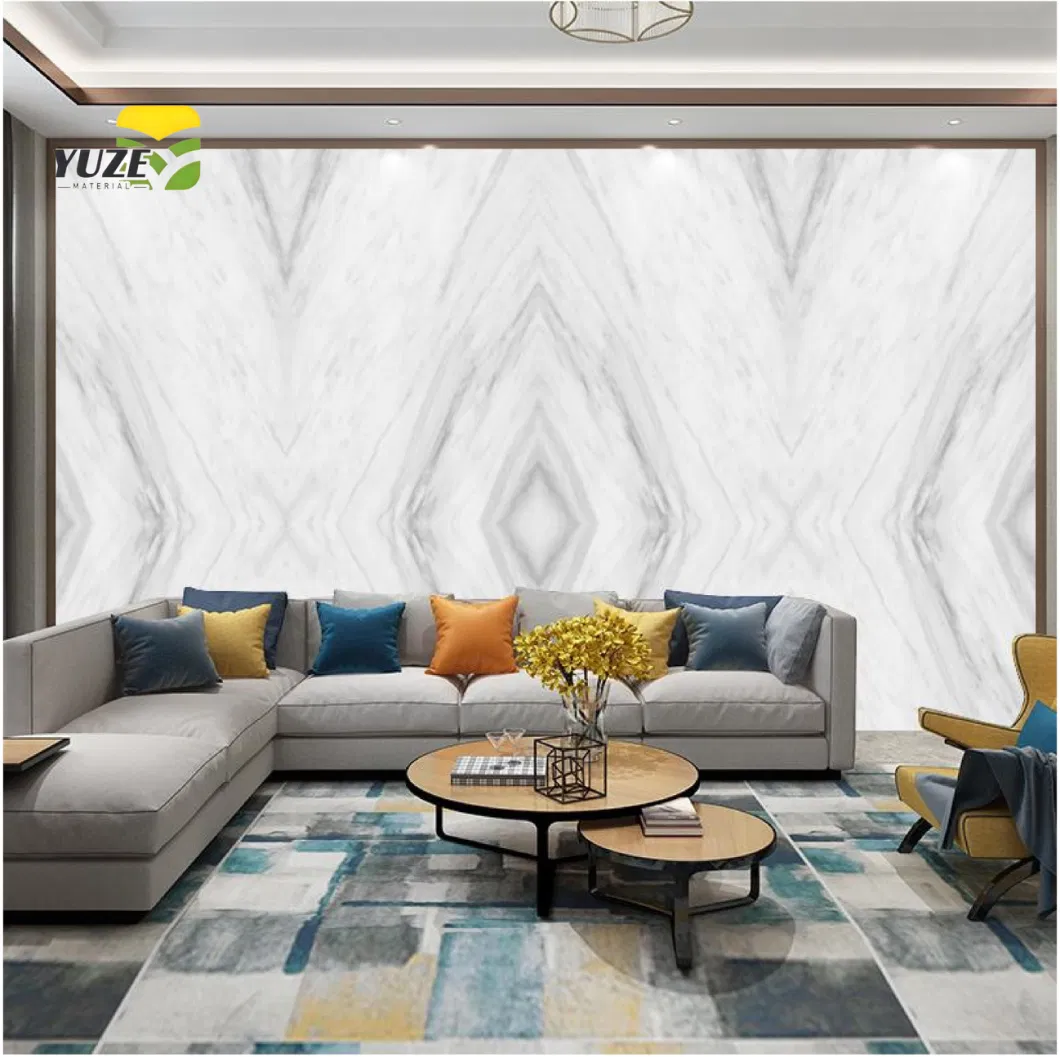 PVC Laminated Marble Plastic Sheet for Interior Wall Ceiling Decoration 3D Board