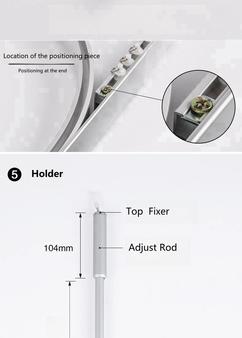 Medical Curtain Track Rail Glider Rollers Hooks &amp; Aluminum Cube Track