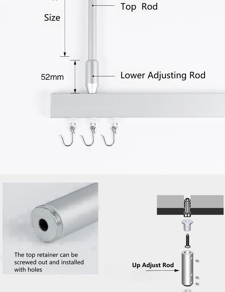 Medical Curtain Track Rail Glider Rollers Hooks &amp; Aluminum Cube Track