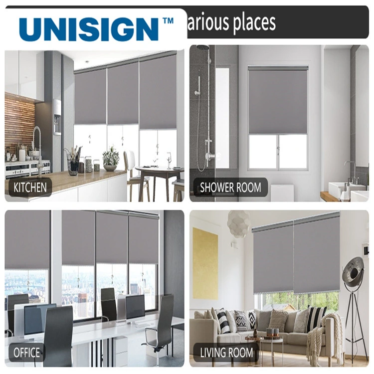 Durable PVC Roller Blinds Blockout Fiberflass Window Curtain Fabric Material