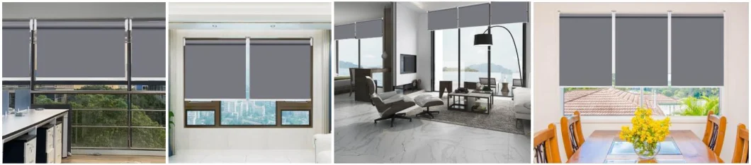 Durable 450GSM/510GSM/540GSM PVC Roller Blinds Blockout Window Curtain Fabric Material