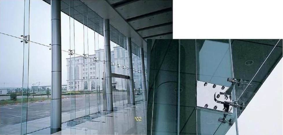 Point-Supported All-Glass Curtain Wall