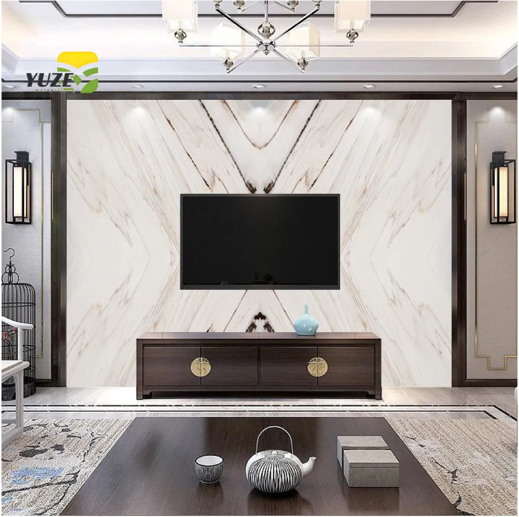 PVC Laminated Marble Plastic Sheet for Interior Wall Ceiling Decoration 3D Board