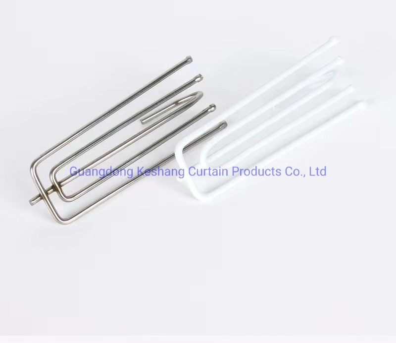 Stainless Steel Four Fork Hook for Curtain Tape Curtain Track