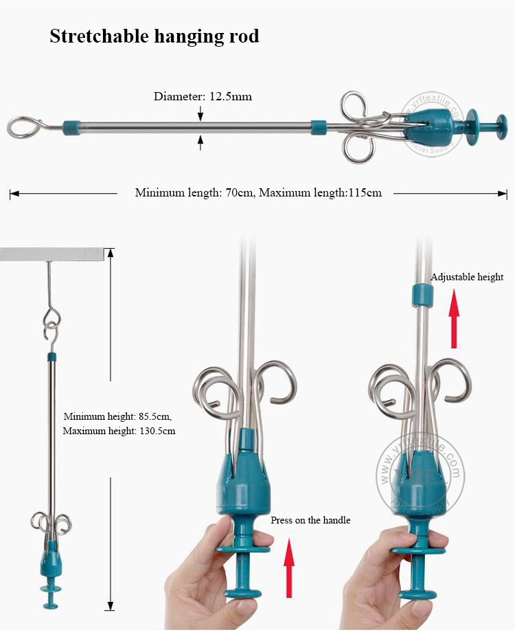 Hospital U-Shaped / L-Shaped Stain Less Steel Infusion Rail