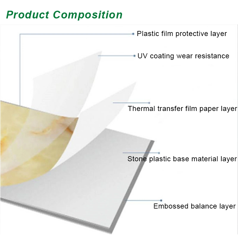 1.22m*2.44m 3mm PVC UV Marble Sheet Waterproof UV Printing PVC Marble Sheet