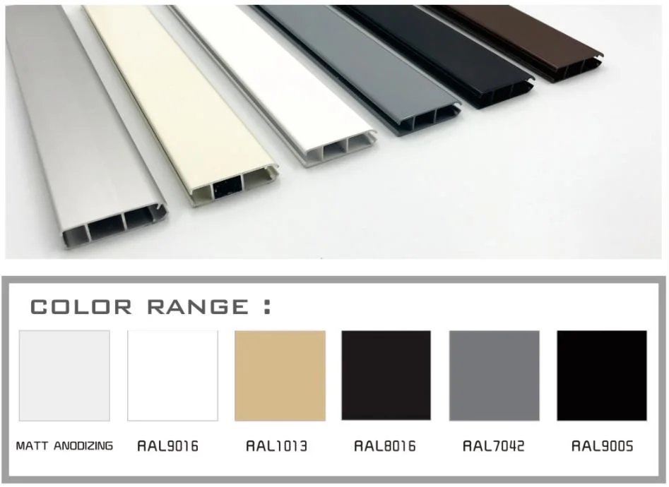 Matt Anodized Aluminum Alloy Head Rails for Roller Blinds