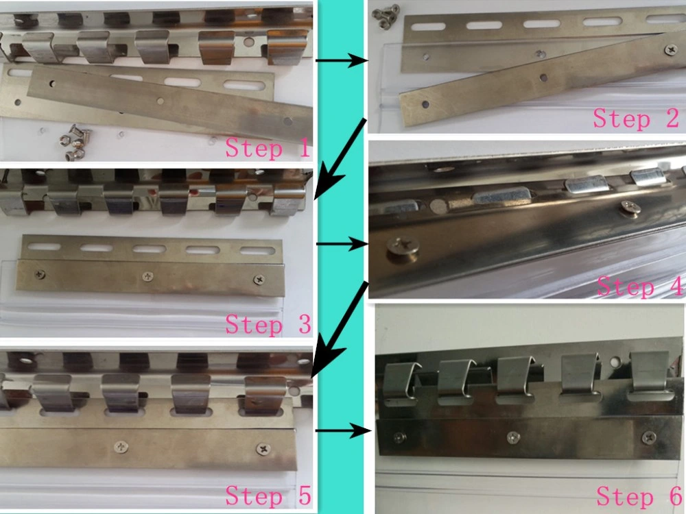 Hanger and Clamp system for PVC Curain Roll