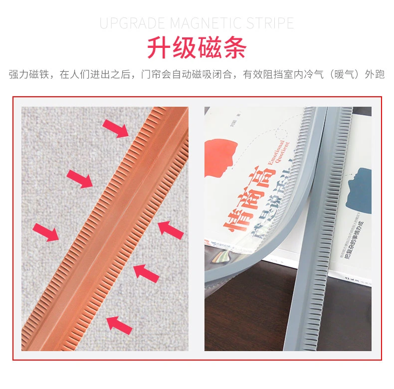 Anti-Insect Welding Soft Clear Plastic Flexible Soft Magnetic Door Window Screen PVC Curtain