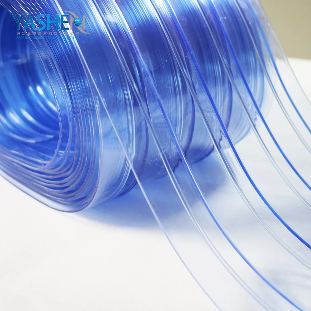 1.5mm Ribbed Smooth Clear Flexible Customize Size Hydrophilic Plastic Anti Dust Sheet Clear Door Strips