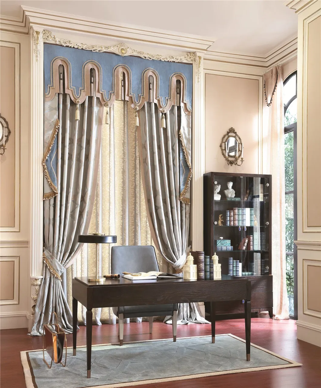 Hot Sale Luxury Fold Curtain Styles for Dubai Curtain Luxury Curtain for Room