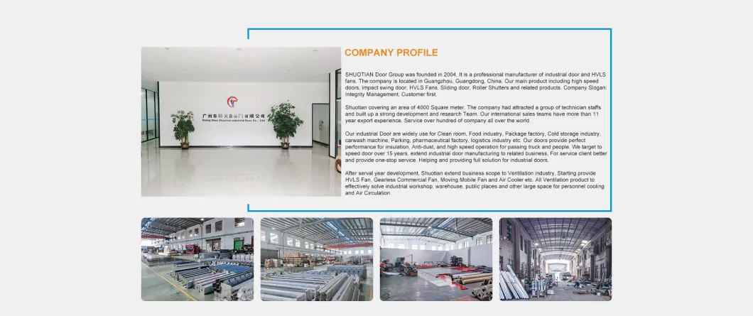 Industrial Automatic Coolroom Automatic PVC Roller Door