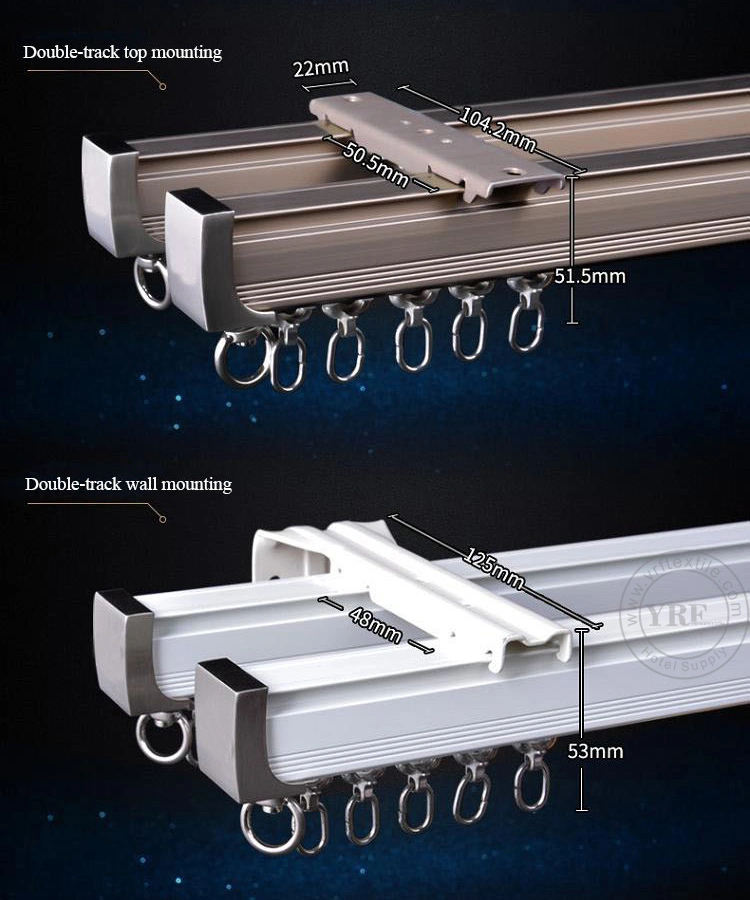 Ceiling Divider Bendable Aluminum Hospital Curtain Track Kit