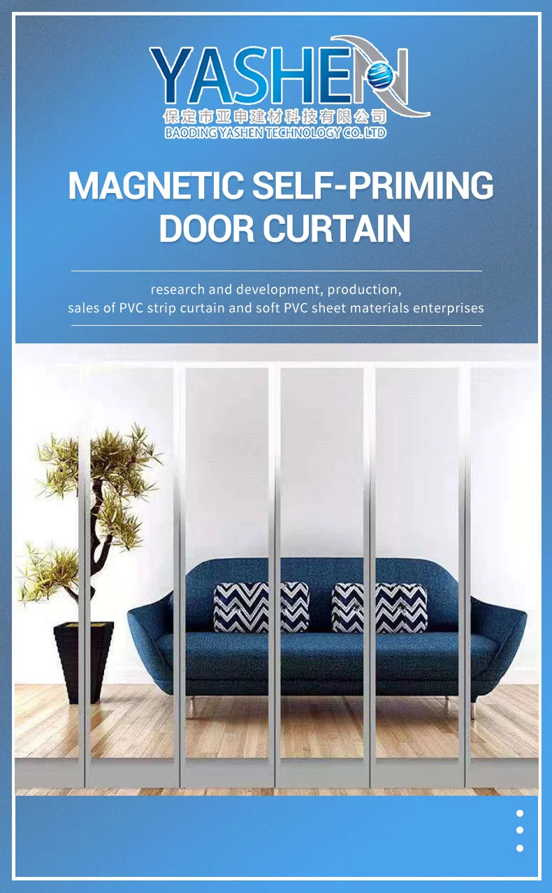 2023 Hot Clear Folding PVC Cutting Strip Curtains Magnetic Curtain