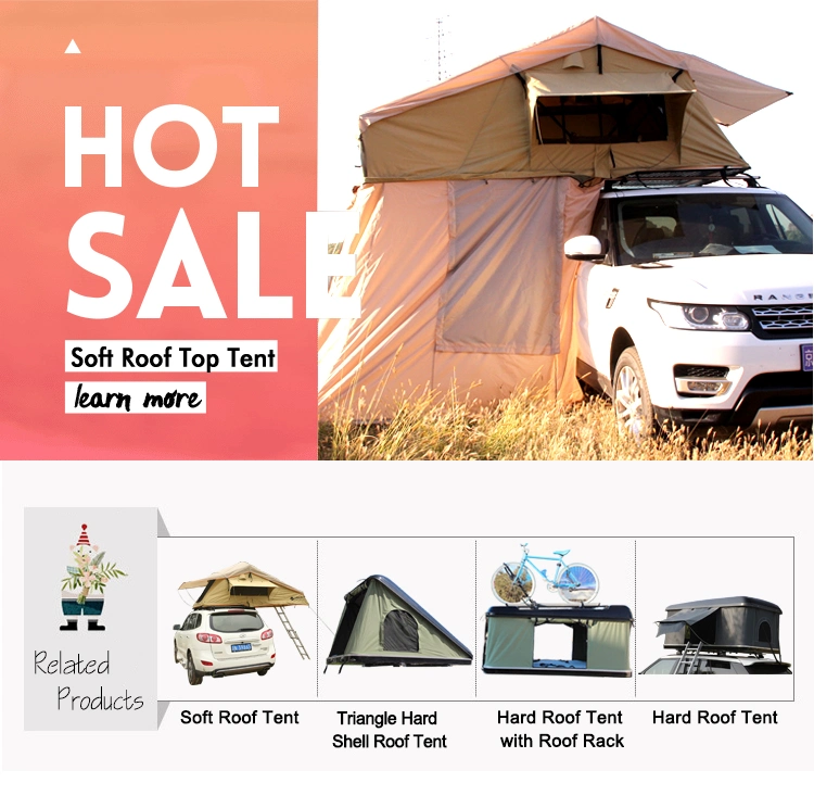 High Quality Portable Driving Travel Pop up Car Rooftop Awning Camper Roof Top Tent