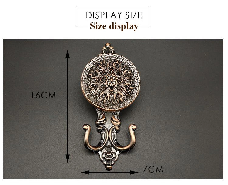 Deluxe Dorm Vintage Decorative Shower Curtain Hooks