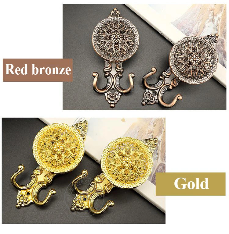 Deluxe Dorm Vintage Decorative Shower Curtain Hooks