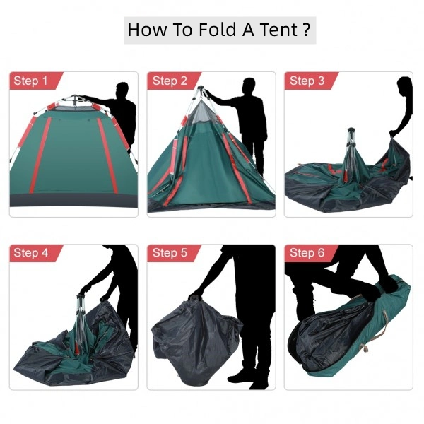 Automatic Camping Tent 3-4 Person Outdoor Waterproof Travel Customized Item Fabric Double Layers Hiking Color Fast Popup