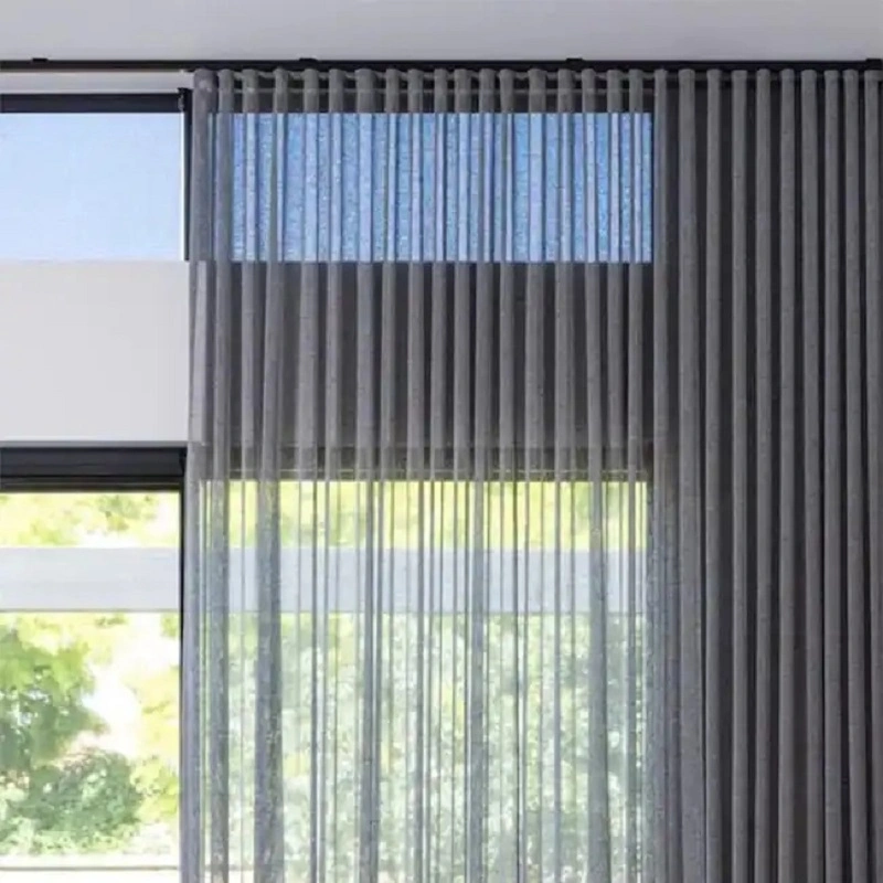 Custom High Quality Curtain Ripple Fold Type Blackout Luxury Hotel Curtain