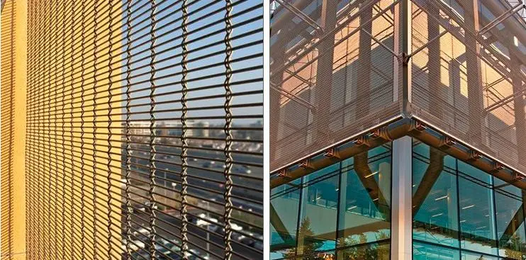 Flat Wire Woven Mesh for Curtain Wall