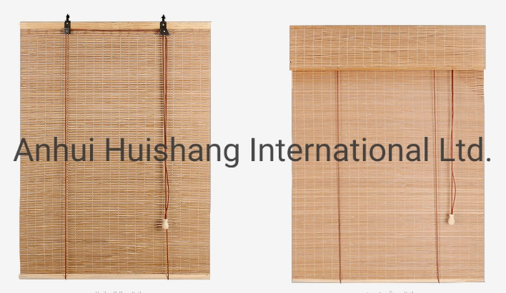 Various Natural Curtains and Blinds in Bamboo