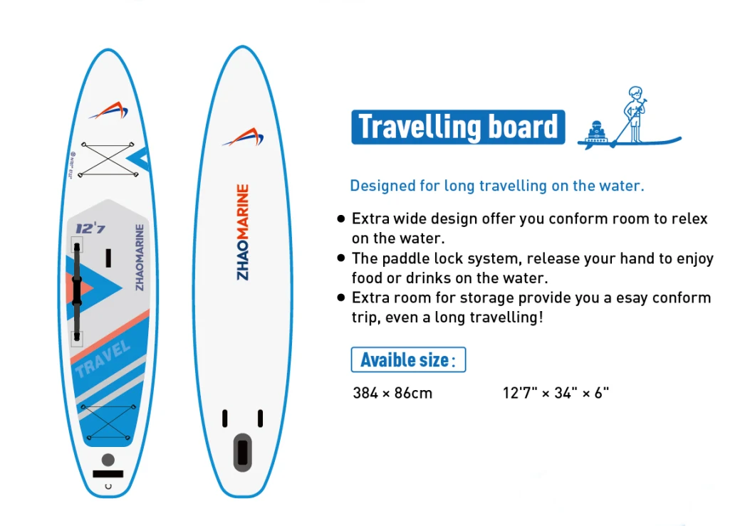 Customized PVC Drop Stitch Zhao Marine or Soft Top Surfboard Board