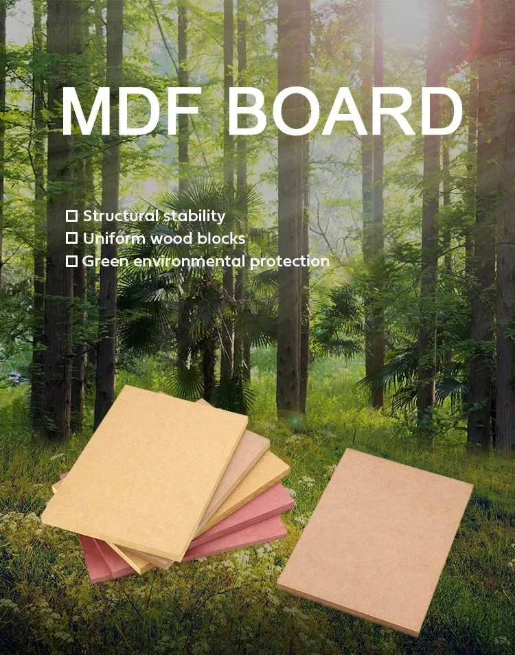 12mm 15mm 18mm Melamine Laminated MDF Board Melamine