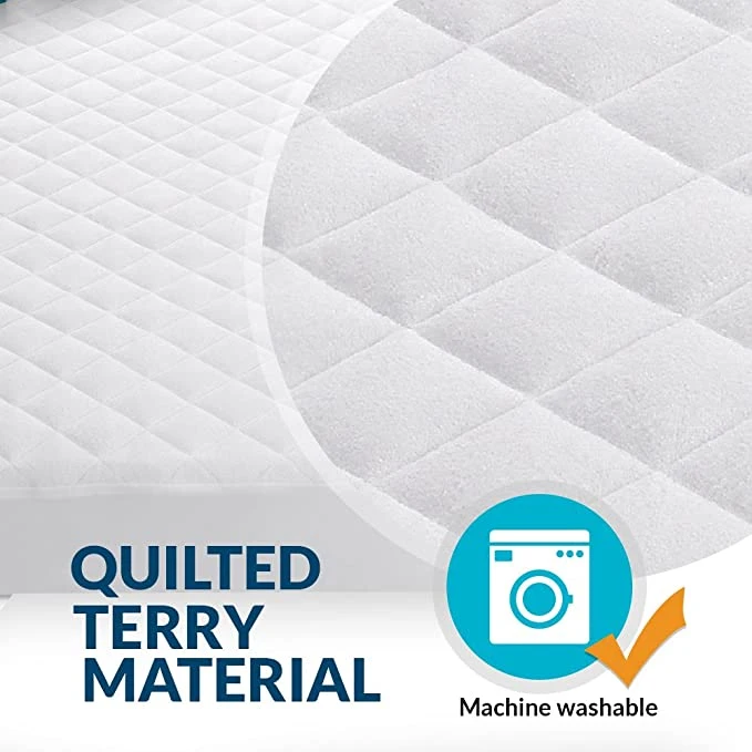 6 Sided Waterproof Quilted Crib Zip Mattress Protector 28X52X7