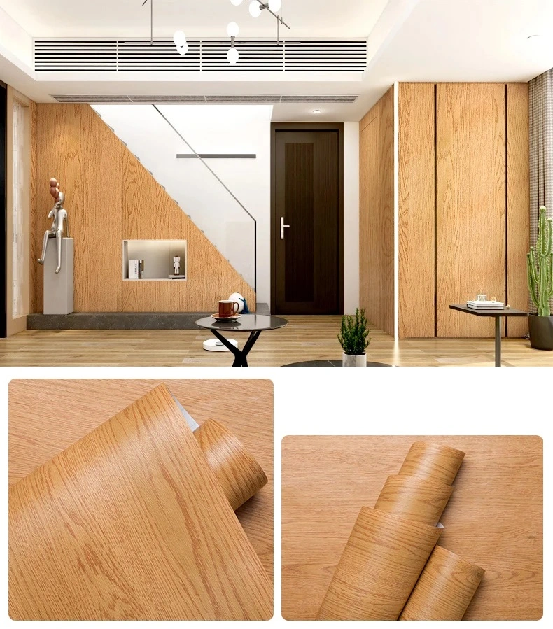 Matte Wood Grain for MDF Interior Door PVC Decorative Sheet