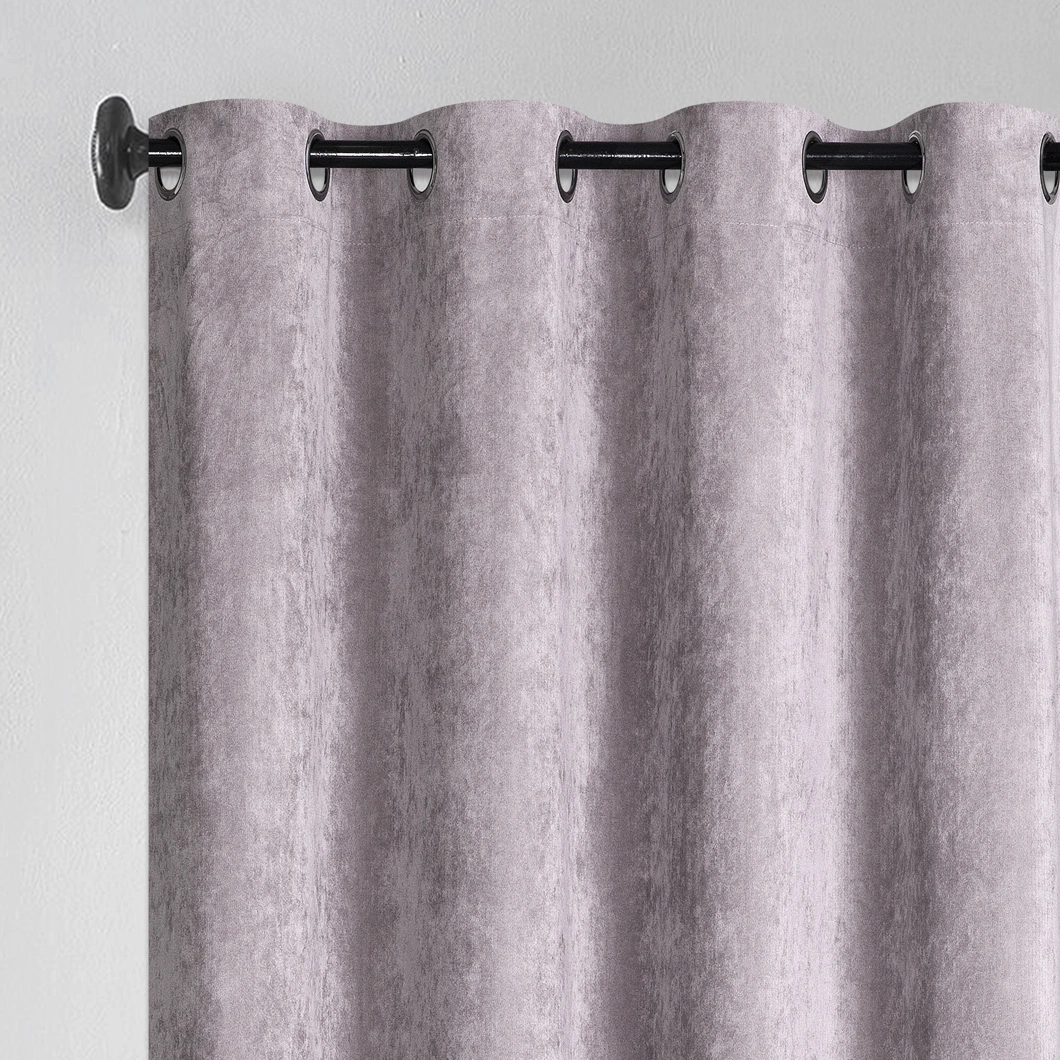 Polyester Luxury Curtain Plain Velvet Blackout Window Curtain Hotel Living Room Curtains Cortians