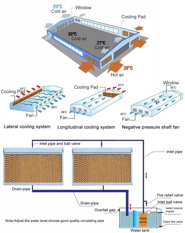 Cooling Pad Paper /Industrial Water Curtain for Greenhouse